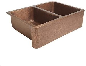 lot 28457 image: Sinkology K2A-1005-WG-BD Rockwell Copper Kitchen Sink