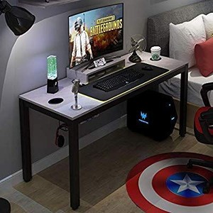 lot 28474 image: Need Gaming Desk All-in-one Gaming Computer Desk with RGB LED Soft Gaming Mouse Pad 60 Length for Big Guys AC14LB-Pro