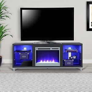 lot 28480 image: Lumina Fireplace TV Stand for TVs up to 70 Wide