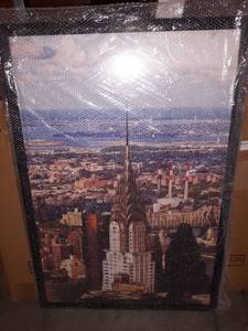 lot 28495 image: ONE WALL 24x36 Inch Poster Frame, Black Aluminum Movie Poster Frame for Photo Picture Poster Artwork Wall Hanging - Wall Mounting Hardware Included