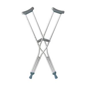 lot 28497 image: DMI Push-ButtonAluminum Crutches
