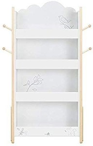 lot 30012 image: labebe Wood White Bookshelf for Kid 1 Year Up, Kid Bookshelf WhiteBaby BookshelfChild BookshelfWhite Bookshelf for Girl&Boy RoomBookshelf WhiteKid Book RackBook Display