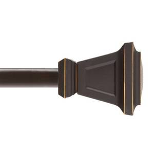 lot 30019 image: 58 Seville Standard Decorative Window Curtain Rod Oil Rubbed Bronze - Kenney, Size 48x86