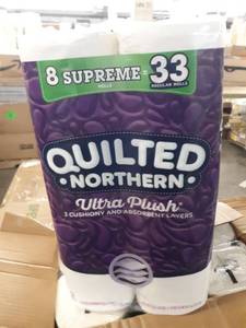 lot 30027 image: Quilted Northern Ultra Plush Supreme Toilet Paper, 24 Count 3pk