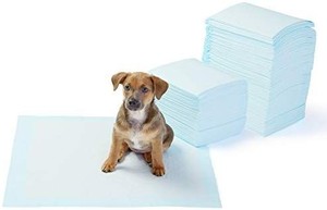 lot 30038 image: AmazonBasics Pet Training and Puppy Pads, Regular and Heavy Duty