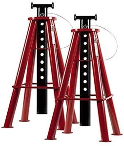 lot 30042 image: Sunex 1410 10-Ton, High Height, Pin Type, Jack Stands, Pair
