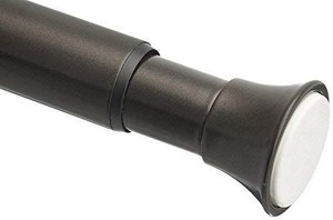 lot 30050 image: AmazonBasics Tension Shower Doorway Curtain Rod, 36-54, Bronze