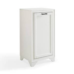 lot 30061 image: Tara Linen Hamper Decorative Wall Cabinet White - Crosley