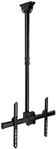 lot 30074 image: Mount-It Ceiling TV Mount Bracket, Fits 40 42 47 50 55 60 70 Inch Flat Panel Televisions, Adjustable Height Telescoping Tilt and Swivel, Mount on Vaulted Ceilings Up To VESA 600x400 (MI-509L), Black