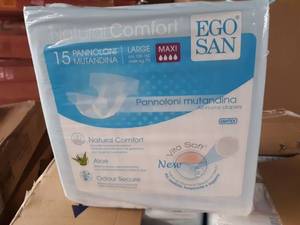 lot 30089 image: Egosan Maxi Incontinence Disposable Adult Diaper Brief Maximum Absorbency, 6pk