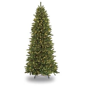 lot 30104 image: 9 ft. Pre-lit Slim Fraser Fir Artificial Christmas Tree 800 UL listed Clear Lights