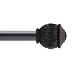 lot 30118 image: 58 Beckett Standard Decorative Window Curtain Rod Black - Kenney, Size 28-48