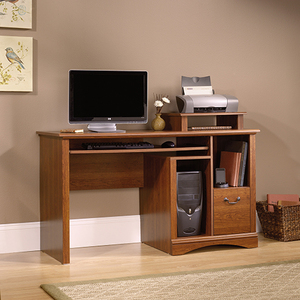lot 30128 image: Sauder Camden County Computer Desk, Planked Cherry