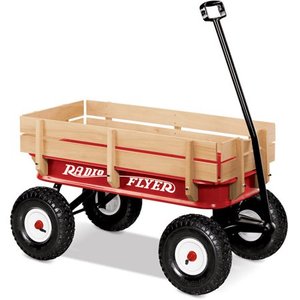 lot 30134 image: Radio Flyer 36 All-Terrain Steel & Wood Wagon