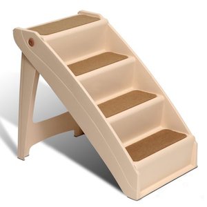 lot 30138 image: PetSafe Solvit PupSTEP Plus Pet Stairs, X-Large, Foldable Steps for Dogs and Cats, Best for Medium to Large Pets