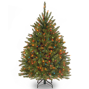 lot 30139 image: National Tree DUH-45RLO 4. 5 ft. Dunhill Fir Hinged Tree