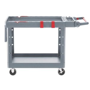 lot 30177 image: Rubbermaid Commercial Products 1997209 Heavy Duty Adaptable Utility Cart, Gray, Medium, 51.47 Height, 36.00 Width