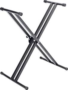 lot 30194 image: Rockjam Double Braced Keyboard Stand, Easily Adjustable 29 Cm To 91 Cm With Incl