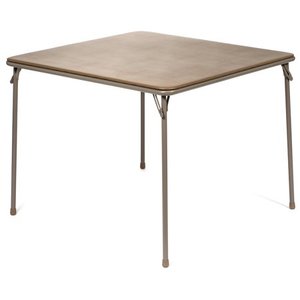 lot 30205 image: XL Series 38 Square Folding Card and Game Table, Wheelchair Accessible, Beige