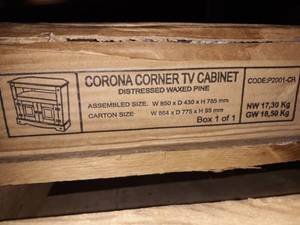 lot 30217 image: Corona Corner TV Cabinet