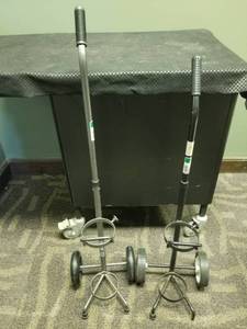 lot 6002 image: Two Oxygen Bottle Carts