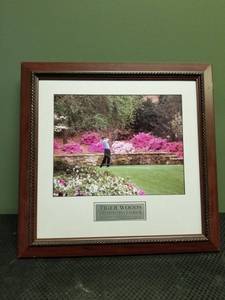 lot 6008 image: Tiger Woods Masters Framed Print