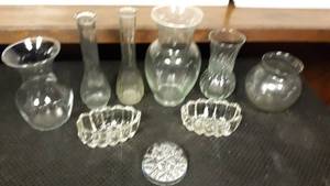 lot 7814 image: Lot of Vases and Cut Glass