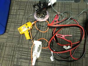 lot 6266 image: Jumper Cables and Power Tools