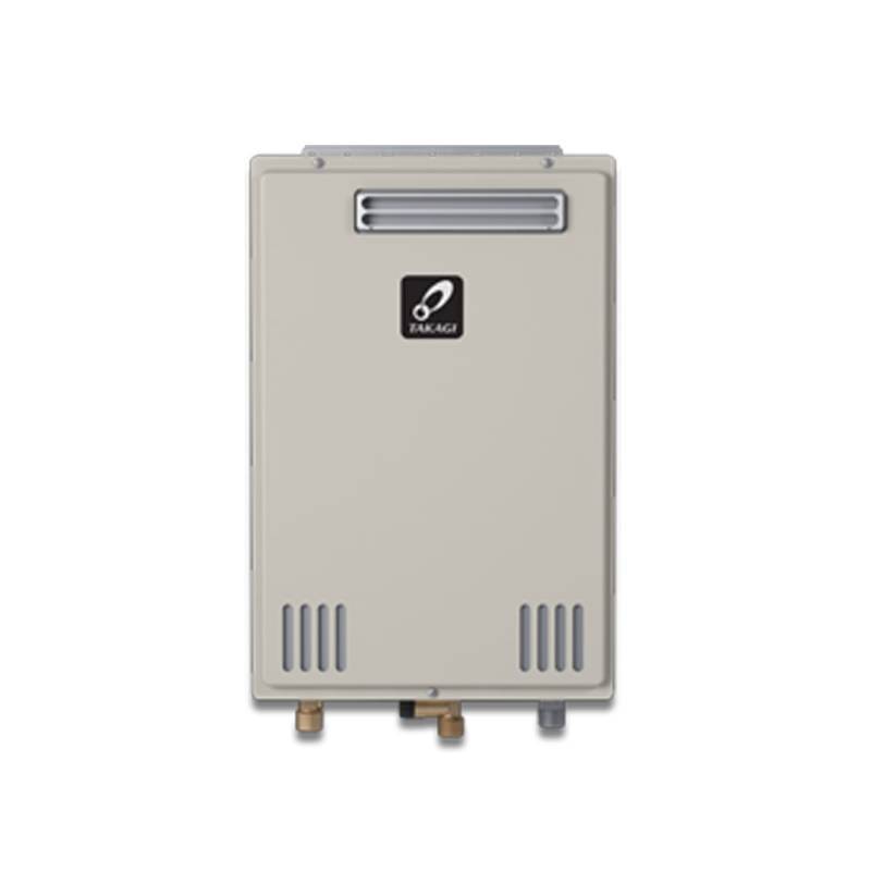 lot 2256 image: Takagi 6.6 GPM 140,000 BTU 120 Volt Natural GasLiquid Propane Outdoor Whole House Tankless Water Heater with Non-Condensing Ultra-Low NOx Technology