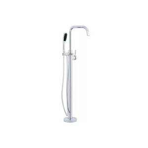 lot 2254 image: Miseno Floor Mounted Tub Filler with 2.0 GPM Hand Shower (Integrated Valve and Diverter)