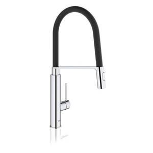 lot 2259 image: Grohe Pre-Rinse Spray Kitchen Faucet with Locking Push Button Control