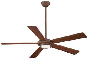 lot 2269 image: MinkaAire Sabot 52 5 Blade LED Indoor Ceiling Fan with Remote Included