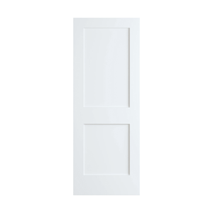 lot 2289 image: Frameport Shaker 24 Inch by 80 Inch Flat 2 Panel Interior Slab Passage Door