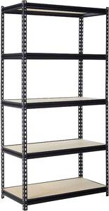 lot 2299 image: 5-Shelf Muscle Rack 48 W x 18 D x 72 Heavy-Duty Storage