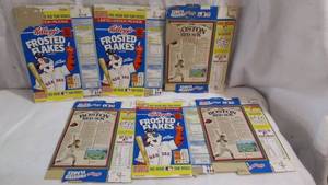 lot 19313 image: lot of 6 limited edition Kelloggs frosted flakes Boston Red Sox boxes