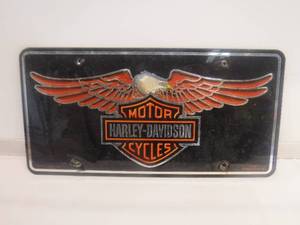 lot 11801 image: Harley Davidson license plate
