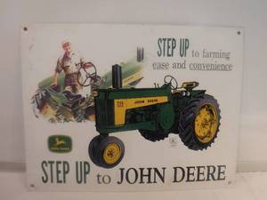 lot 11814 image: John Deere metal sign