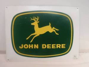 lot 11815 image: John Deere metal sign