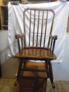 lot 11839 image: Jenny Lind style rocking chair