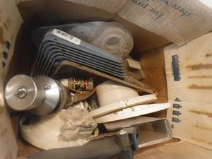 lot 11893 image: Box with shelf brackets and more