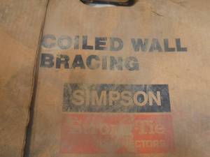 lot 11908 image: Coiled wall bracing