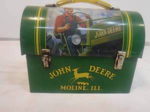 lot 11936 image: John Deere lunch box with mini mail box