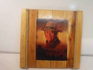 lot 11940 image: Wood John Wayne picture