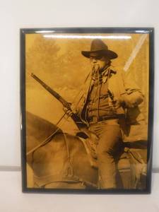 lot 11942 image: Framed John Wayne picture