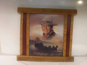 lot 11956 image: Wood John Wayne picture