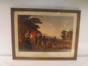 lot 11963 image: shooting for the beef framed art print