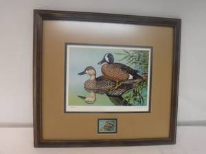 lot 11965 image: Signed numbered water fowl stamp art print