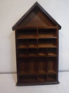 lot 19341 image: House shaped shadow box trinket display