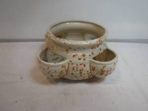 lot 19349 image: Hen and chick planter or small strawberry pot