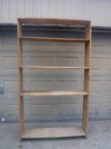 lot 016 image: 4x7 tall wooden shelves